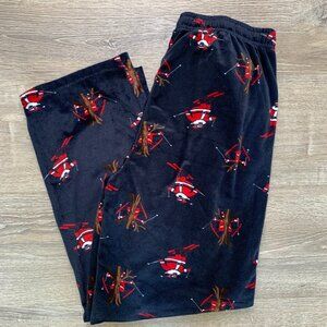 CHRISTMAS  HOLIDAY SOFT SLEEP PANTS MENS Size  in NAVY BLUE